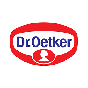 Logo Dr. Oetker. Grafikk.